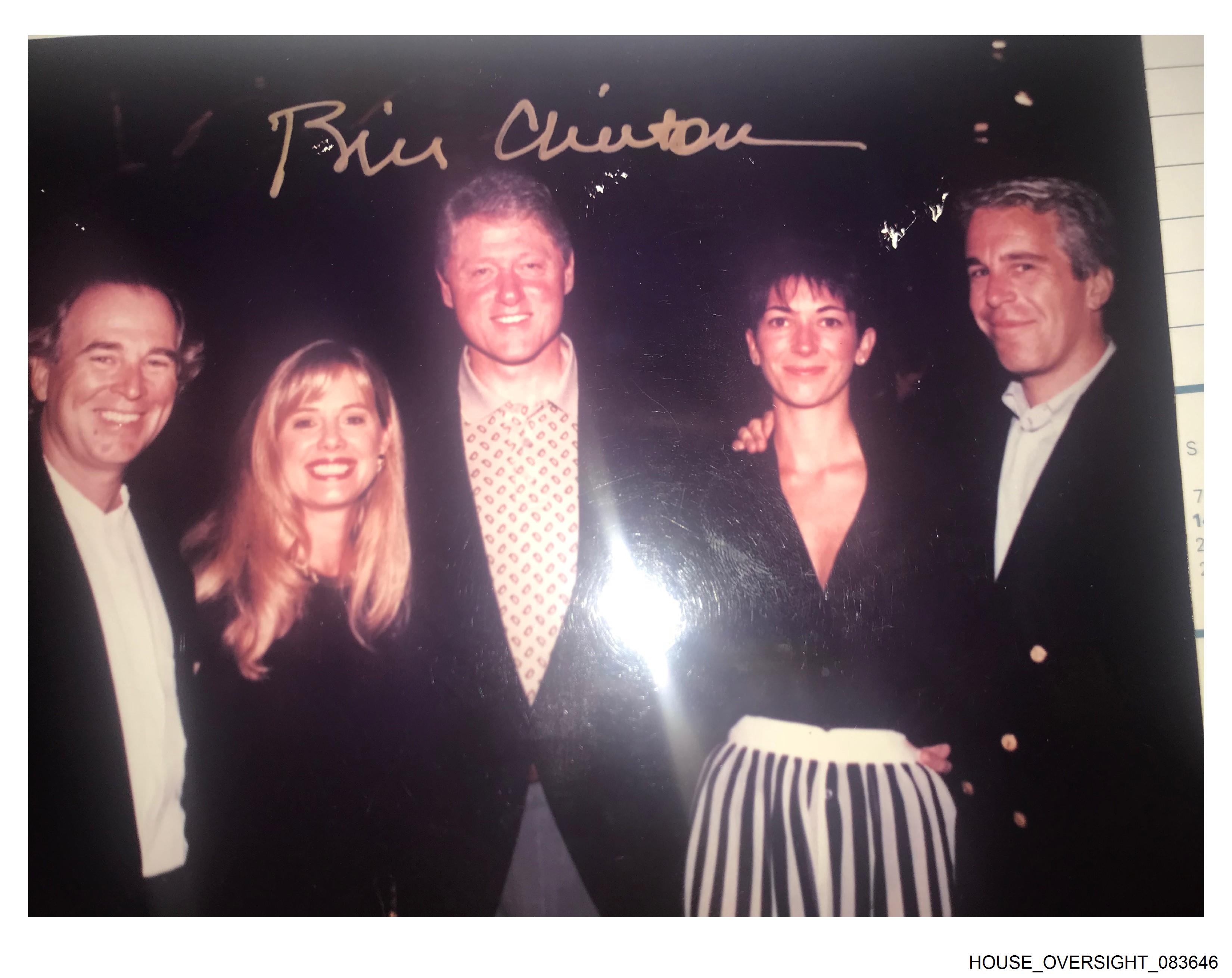 Bill Clinton, Ghislaine Maxwell, Jeffrey Epstein