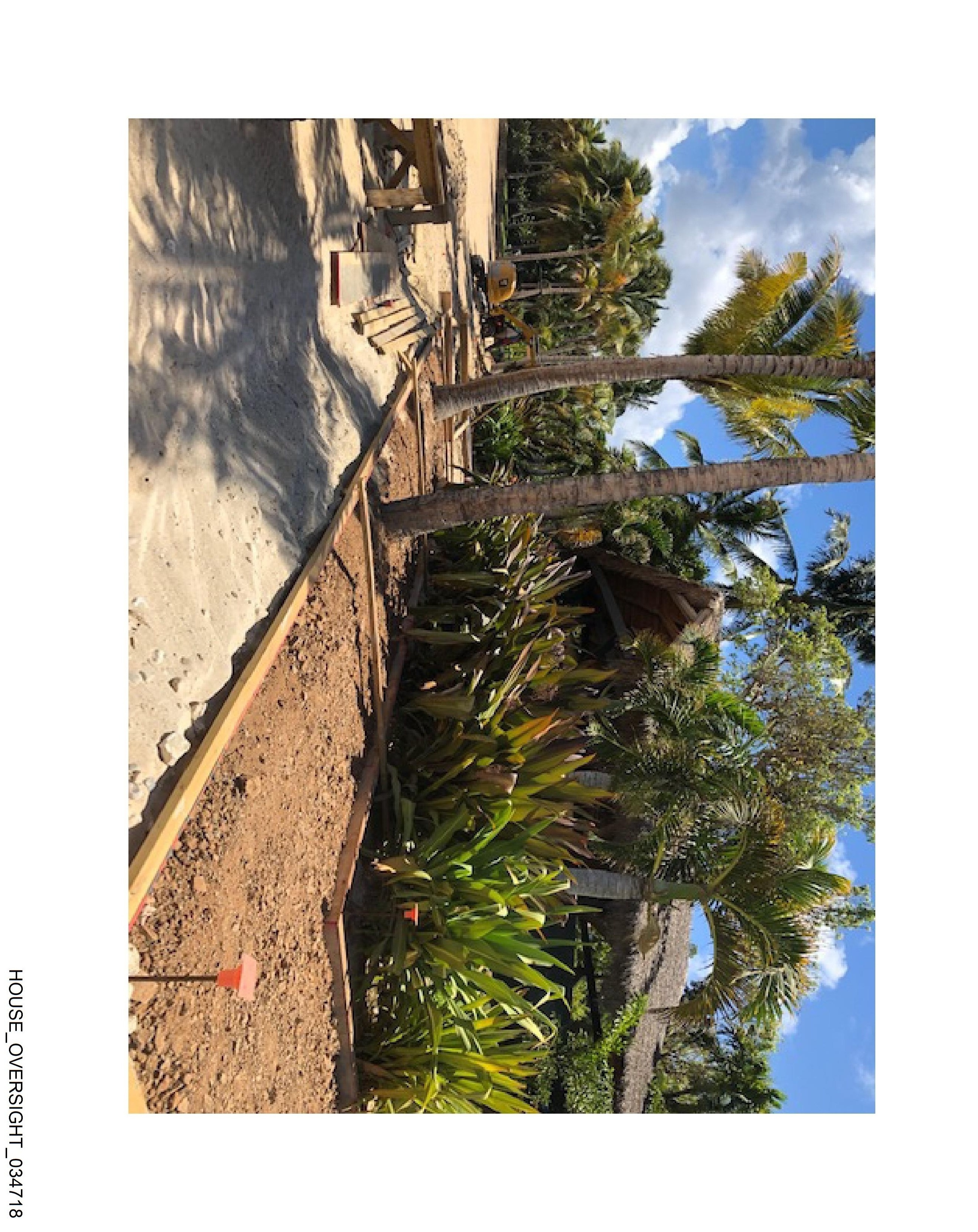 Island beach construction