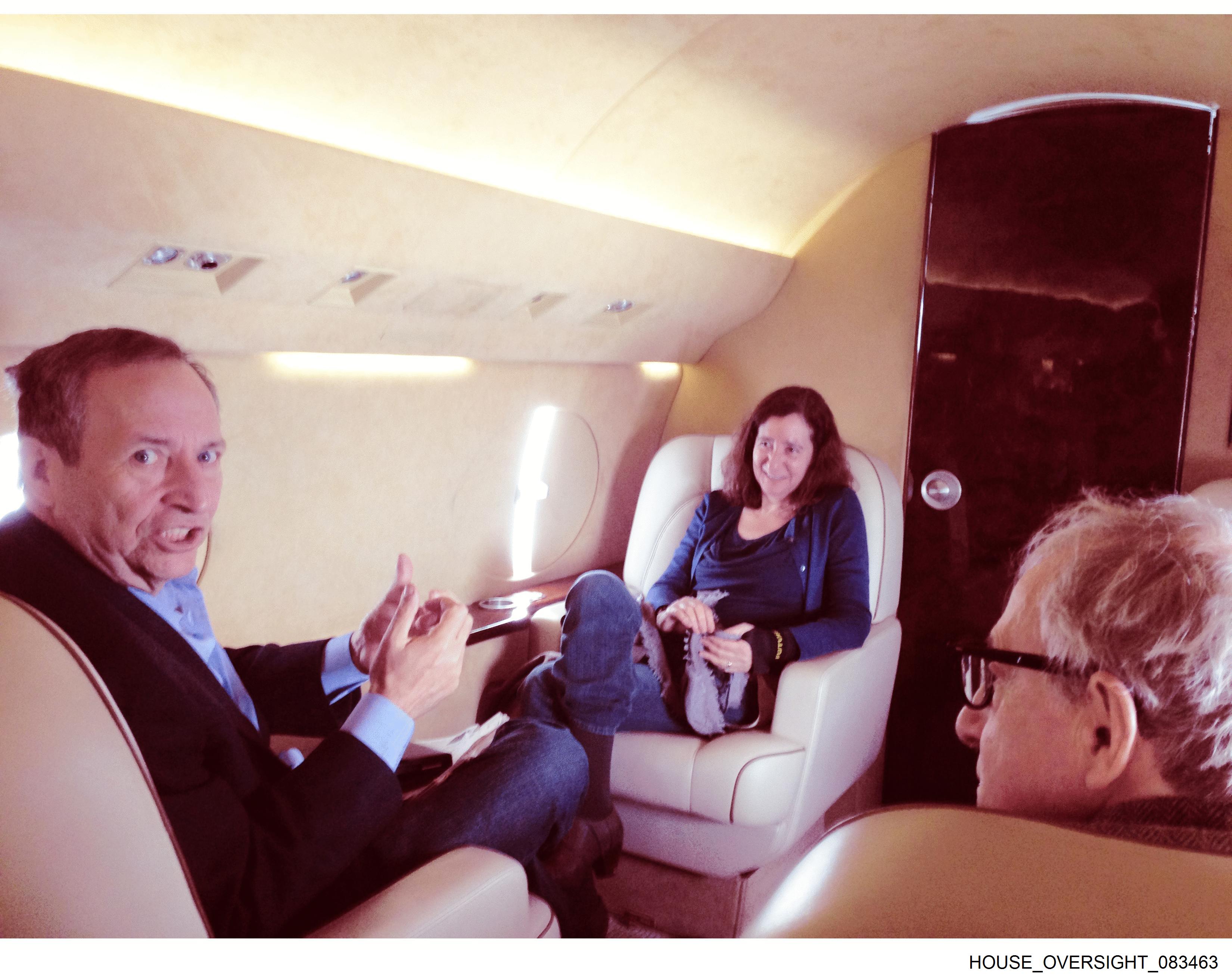 Larry Summers and Bill Gates on Epstein's Private Jet